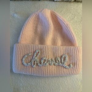 Chanel Beaute Line Pearl Embellished Hat